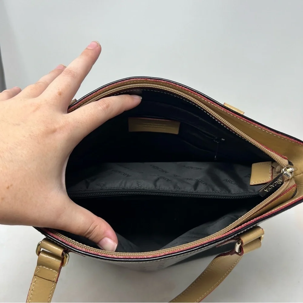 Arcadia Patent Leather Tote Bag